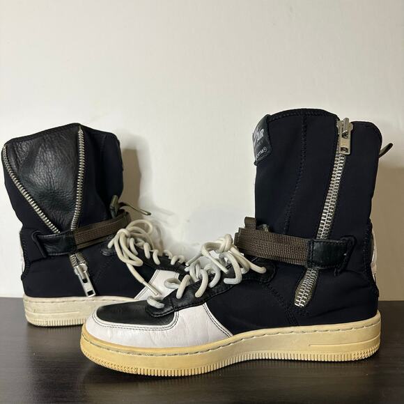 Nike Air Force 1 Downtown Acronym Black White 649941-001 Men Size US 6